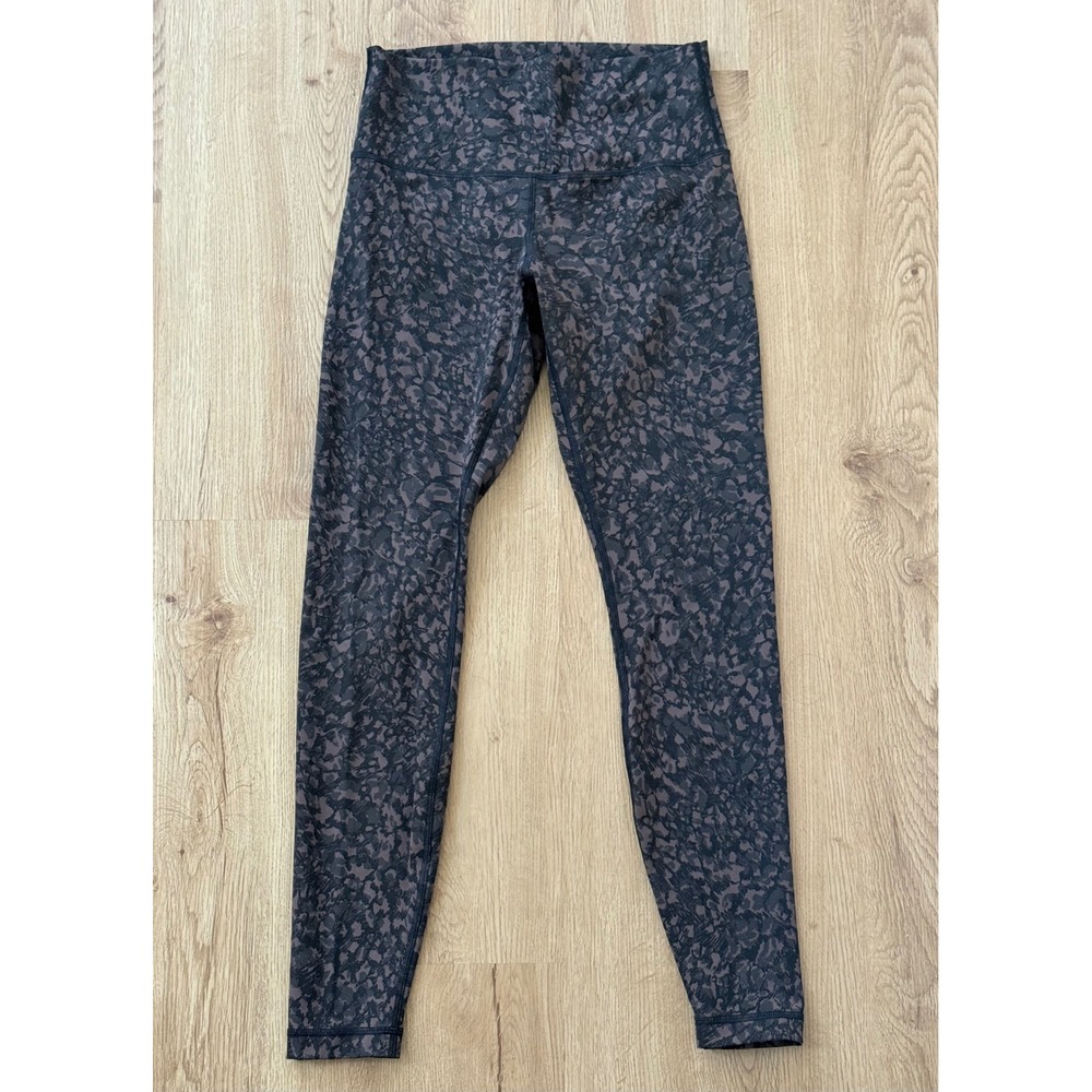 Lululemon Wunder Under High Rise Tight Sz 8 Wild Thing Camo Brown Earth Multi‎